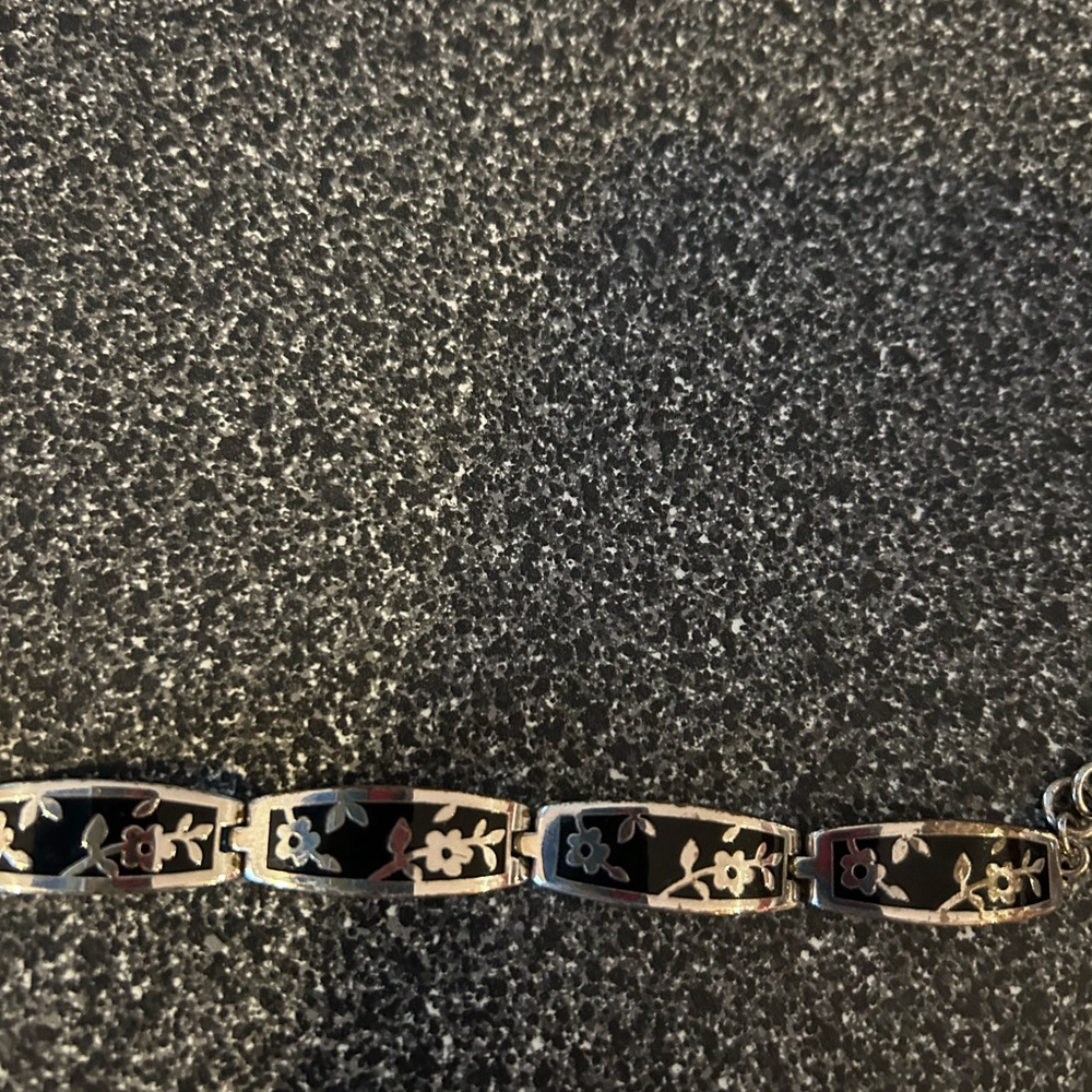 Brighton black and silver bracelet